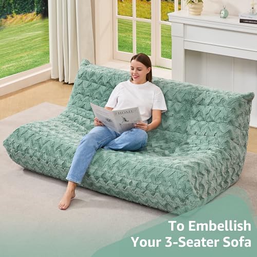 Hobestluk Giant Bean Bag Chairs for Adults Fireside BeanBag Couch Togo Sofa