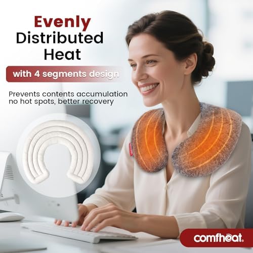 Lavender Microwave Neck Pillow, Heatable Neck Wrap for Pain Relief