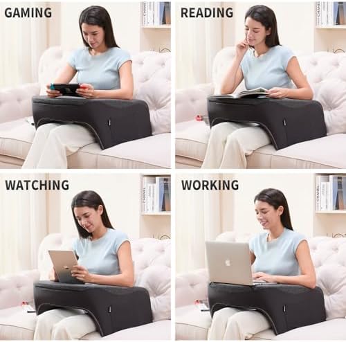 cooloo8 Reading Pillow with Armrests – Extra Large Lap Desk Pillow