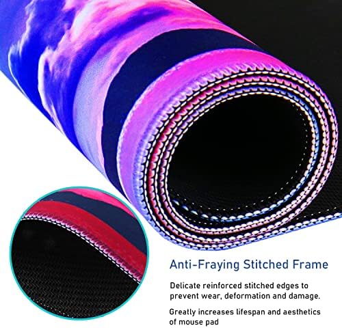 Large Mouse Pad, Gaming Mousepad, 31.5x15.7x0.12 in Extended Mouse Mat