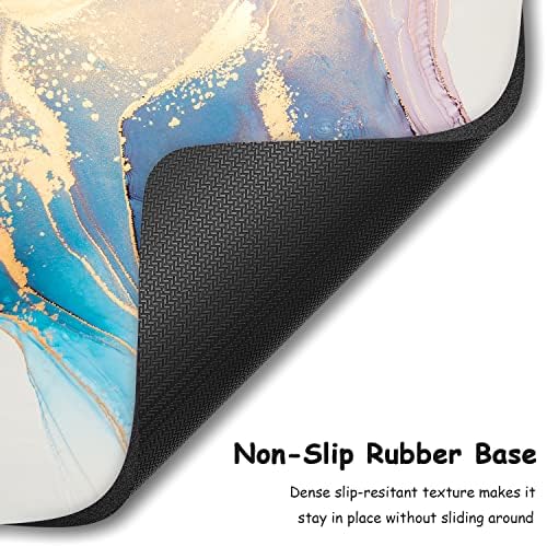Dapesuom Small Mouse Pad, 6 x 8 Inch Thick Rubber Premium-Textured Non-Slip Portable & Washable Mini Mouse Mat for Women Men Wireless Laptops Keyboard Tray Gaming Work Office Travel, Abstract Marble