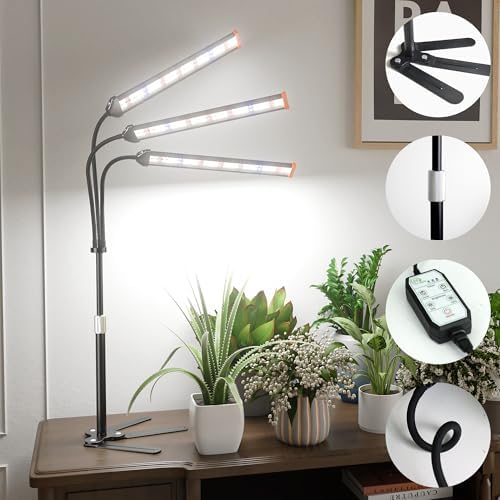 Grow Light for Indoor Plants,5000K Full Spectrum Growing Plant Lamp