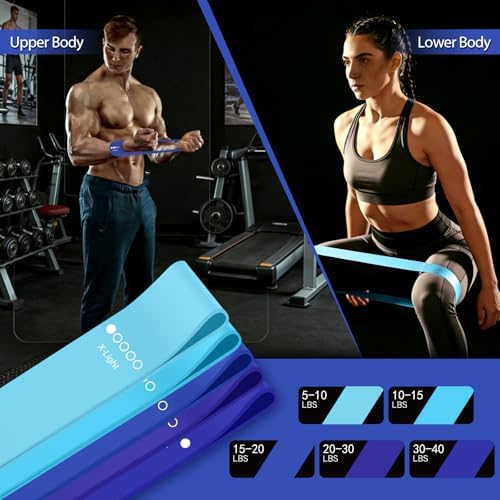 Resistance Bands for Working Out, 5 Levels Exercise Bands Set