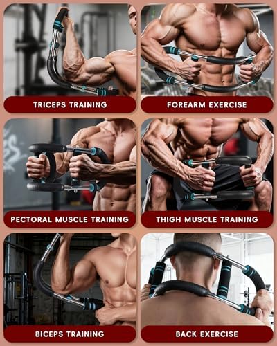 Twister Arm Trainer, 66-110lb Adjustable Chest Workout Equipment Power Twist Arm Trainer, Forearm Strengthener, Portable Spring Resistance for Home Fitness