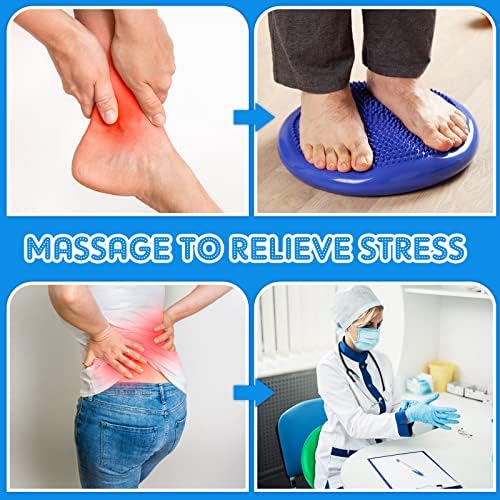 Jerify 4 Pcs Wiggle Seat Flexible Inflated Wobble Cushion