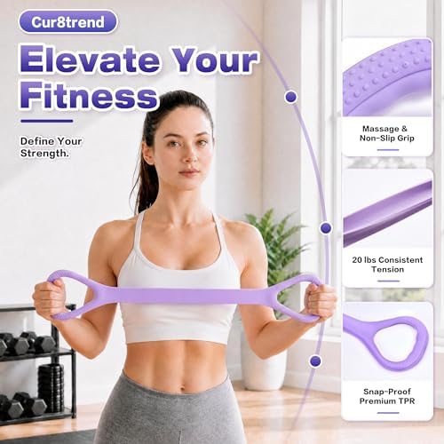 Exercise Band - Figure 8 Fitness Resistance Band 20-Pound Pull