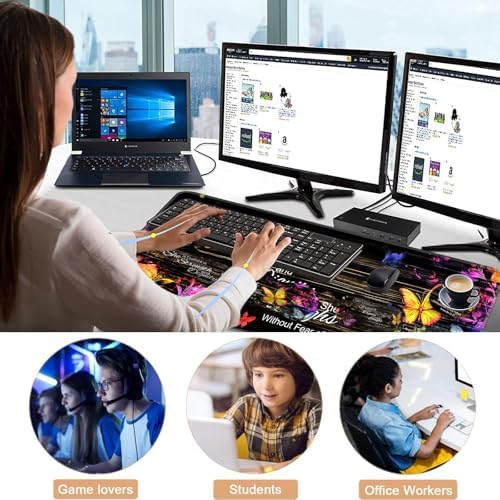 Keyboard Wrist Rest and Mouse Pad with Wrist Support Set Ergonomic Coaster,Memory Foam,Easy Typing Pain Relief,Large XL Desk Mat 31.5"x 11.8",Floral Butterfly Bible Verse Proverbs 31-25
