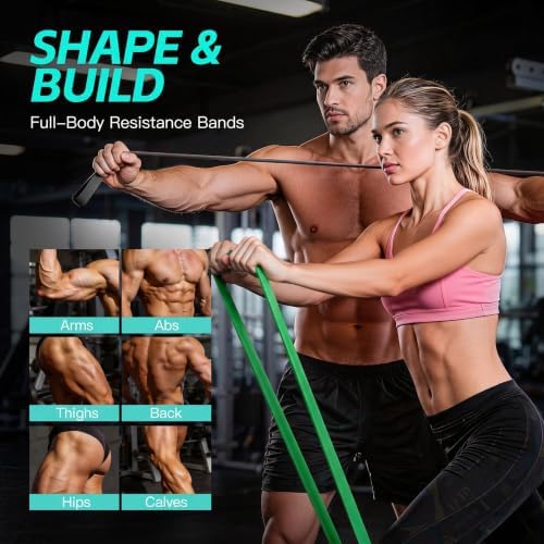 Pull Up Bands, Resistance Bands Set, Exercise Workout Bands for Men & Women, Ideal for Body Stretching, Physical Therapy and Muscle Training
