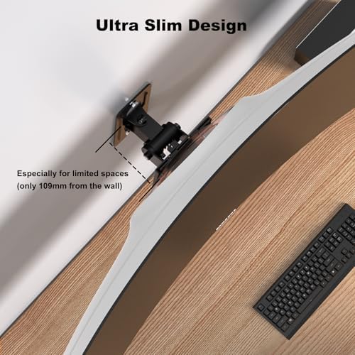 Monitor Wall Mount for 17–49 Inch inch Flat/Curved Ultrawide Screens