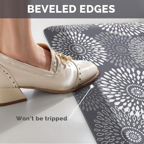 Kitchen Mat Water-Resistant Kitchen Rugs Cushioned Anti-Fatigue Floor Mat