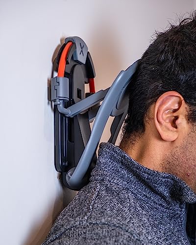 Neck Pain Relief Device to Treat Pain, Strengthen Muscles, Correct Posture, Prevent Injury, Home Use Easy to Carry | Cervical Traction, Chin Tuck | Shoulder Pain | Case + 3 Resistance Straps