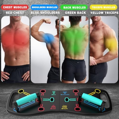 HOTWAVE Push Up Board, Portable Pushup Board for Men, Foldable Push Up Bar