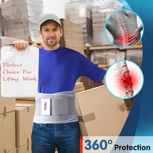 FEATOL Back Brace for Women & Men, Lower Back, Sciatica Pain Relief