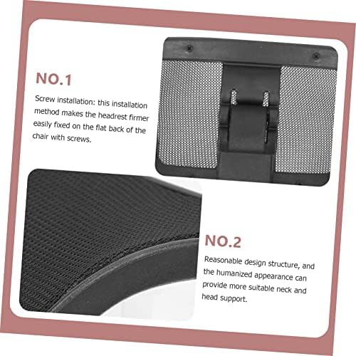 Adjustable Office Chair Headrest Cushion Ergonomic Computer Chair Head Support with Height and Angle Rotation for Neck Pain Relief and Comfortable Home Office Use