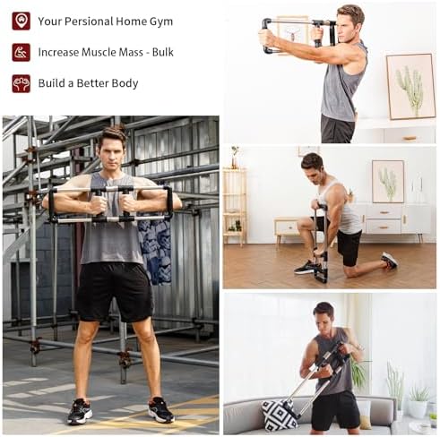 GoFitness Push Down Bar - Chest Workout Equipment for Home Gym