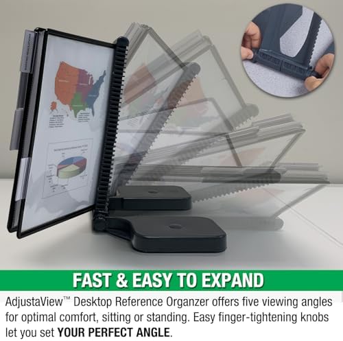 Ultimate Office AdjustaView Expandable Desk Reference Display Organizer 20B