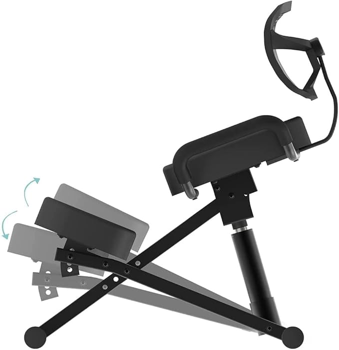 Master Massage Ergonomic Kneeling Chair with Back Support for Office -Posture Chair with Angled Seat and Backrest for Home and Office-Posture Correction Stool-Improve Your Posture