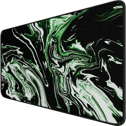 Large Extended Mouse Pad with Stitched Edges, Non-Slip Natural Rubber Base