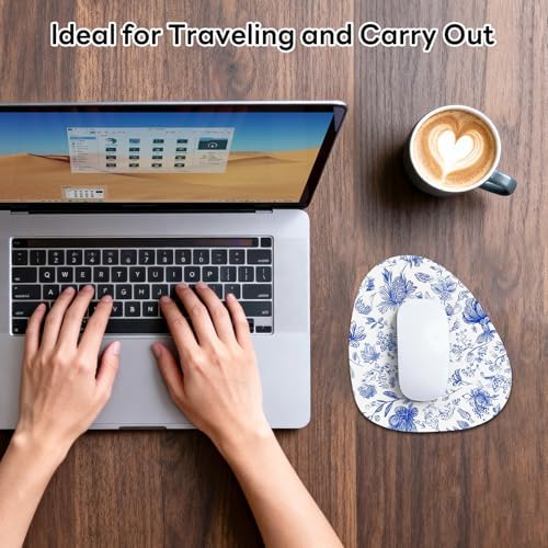 Water Drop Mouse Pad 7.3x8in Non-Slip for Laptop, Plants