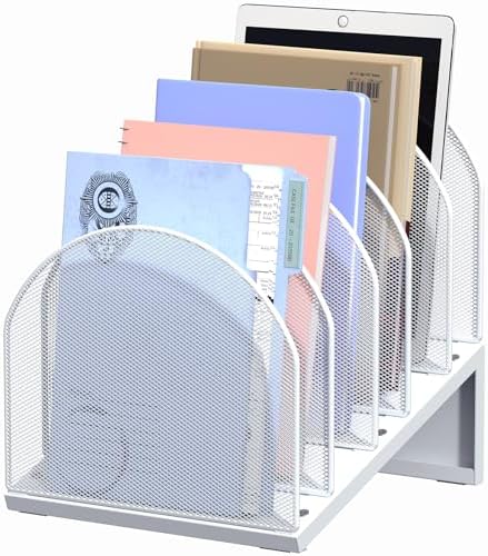 5-Section Desk File Organizer