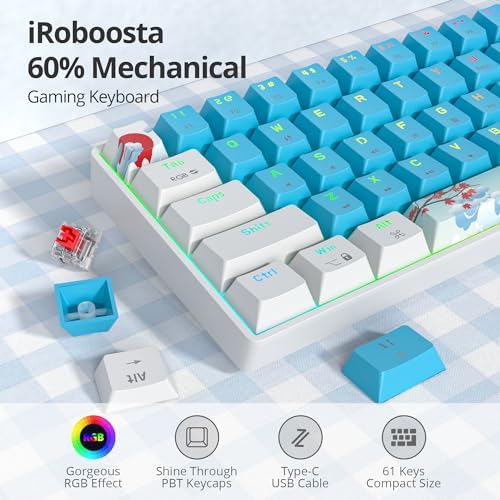 Owpkeenthy 60% Wired Mechanical Keyboard