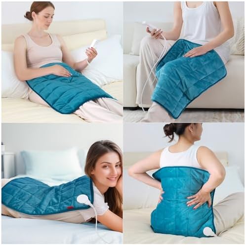 Comfytemp Weighted Heating Pad for Back & Period, FSA Eligible HSA, 20"x24"