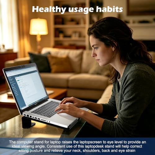 Slim Acrylic Laptop Stand, Black, 11-17Inch