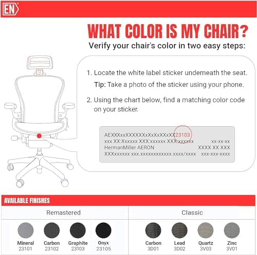 Engineered Now The Original Headrest for The Herman Miller Aeron Chair Headrest ONLY - Chair Not Included (H3 for Remastered, Graphite)