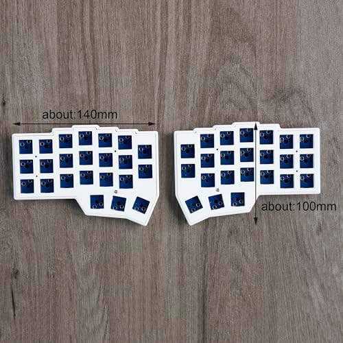 YMDK 2.4Ghz Wireless Split Keyboard Corne V4 46 Keys Ergonomic Hotswappable 40% Layout 3D PLA Vial All Key Programmable Mini Independent Gaming Keyboard Kit