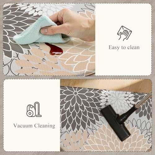 KIMODE Half Circle Kitchen Mats for Floor Cushioned Anti Fatigue Semi Round