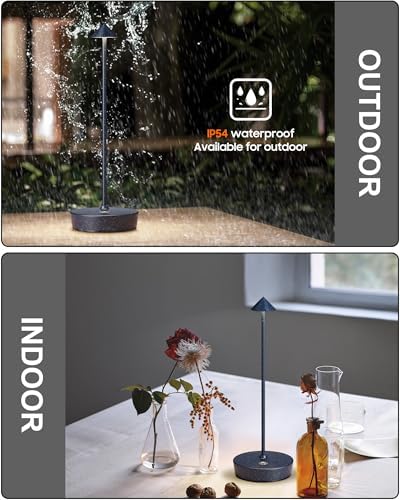 Cordless Table Lamps Rechargeable 6000mAh Battery Operated LED Desk Lamp