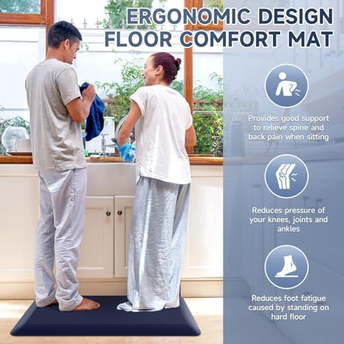 4/5 Inch Thick Kitchen Mats for Floor, StepRite Kitchen Rug for Standing