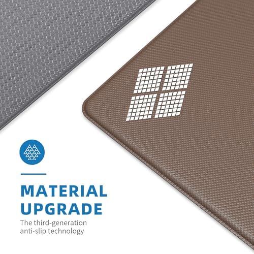 Kitchen Mats for Floor, Extra Long Anti-Fatigue Kitchen Rug, Grey