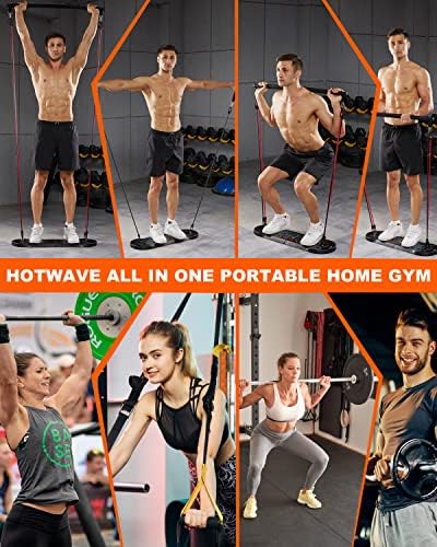 HOTWAVE Push Up Board, Portable PushUp Board, Foldable 20 in 1 Push Up Bar