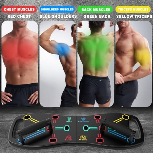 HOTWAVE Push Up Board, Portable Pushup Board for Men, Foldable Push Up Bar
