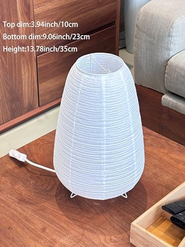 Rice Paper Table lamp, Bedside Paper Lantern Desk lamp for Bed Room/Study, Standing lamp Room Decoration,Ambient Lighting Night Stand
