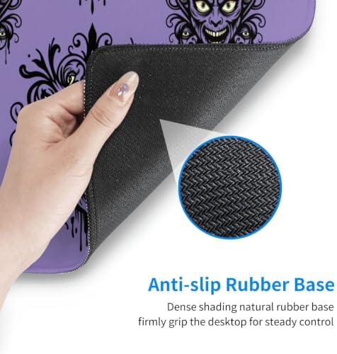 Beauty Haunted Mansion Wallpaper Stretching Room Large Mouse Pad 31.5x12 Gaming Desk Mat XXL Non-Slip Rubber Base Durable Stitched Edges Work Play