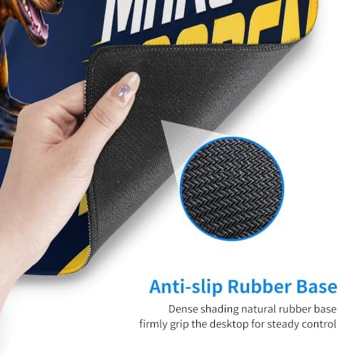Mini Pinscher Gaming Mouse Pad Large Mouse Pad 11.8x31.5 in Yellow