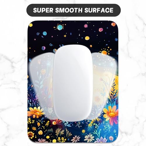 Small Mouse Pad, Mini Mouse Pad 6 x 8 Inch, Thick Rubber Waterproof Mouse Mat, Cute Mousepad for Women Men Wireless Mouse Laptops Home Office, Calico Cat