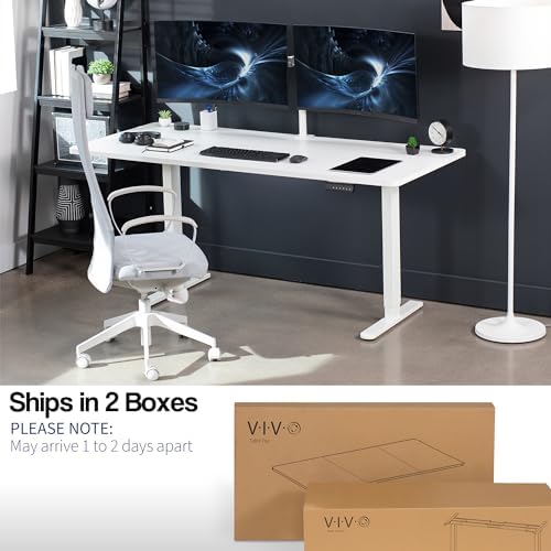 VIVO White 71 x 30 in Standing Desk, DESK-KIT-E2W7W