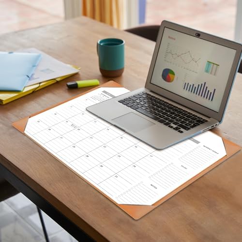 Desk Calendar 2026-2027 with Desk Mat – 22" x 17" Large Desk Pad Calendar Runs from July 2026 to December 2027, Office Supplies Desktop Monthly Calendar for Home & Office