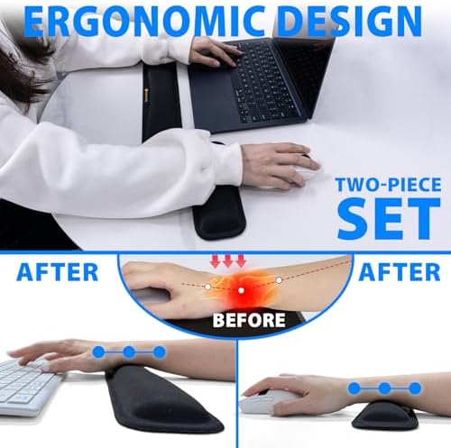 Cyberguys! Ergonomic Keyboard Wrist Rest and Mouse Pad Set