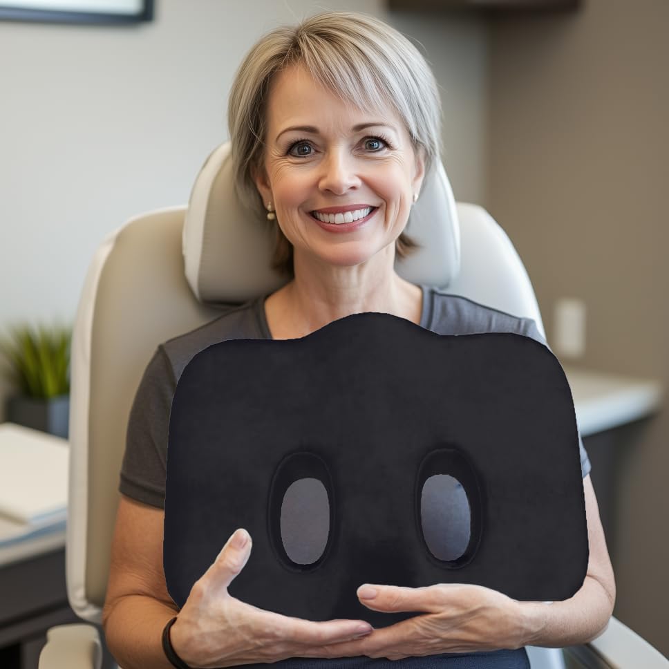 Sit Bone Memory Foam Cushion | Pressure Relief Pad for Hamstring and Ischial Tuberosities | Comfort in Desk Chair or Car Seat