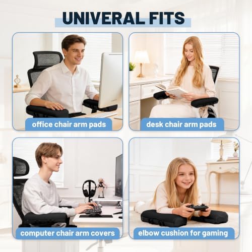 SPRING SEAON Office Chair Arm Covers Pads Premium Desk Chair Elbow Pads