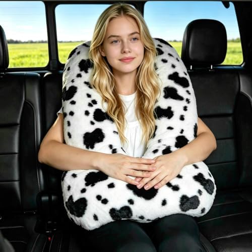 Atablyn Ergonomic Neck Pillow for Travel with Shoulder Wrap Design, Head and Neck Support for Kids & Adults on Airplane, Car and Train