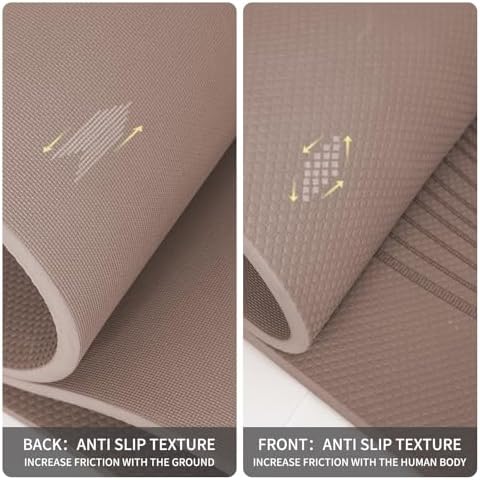 PAIDU Large Yoga Mat 72"x36"x10mm Non-Slip Exercise Mat for Home Gym Studio