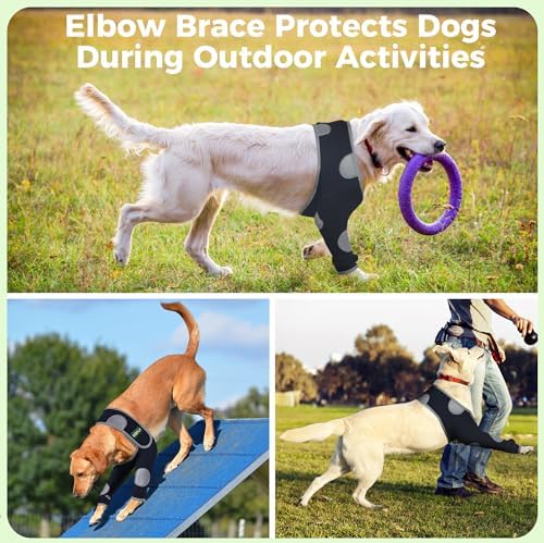 Dog Elbow Brace Front Leg, Shoulder & Elbow Protector Sleeve, L