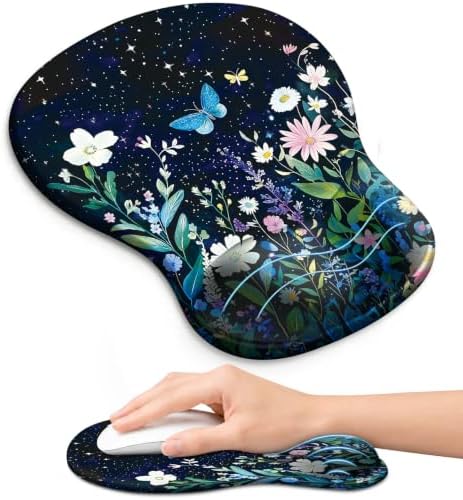 Ergonomic Mouse Pad with Wrist Rest, Gel Wrist Support, Celestial