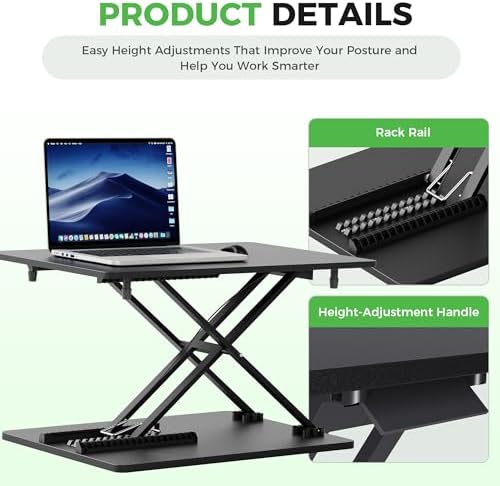 Standing Desk Converter, 25.16" × 15.75"