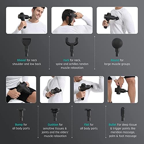 Mebak 3 Massage Gun Deep Tissue, Muscle Massager for Athletes Pain Relief